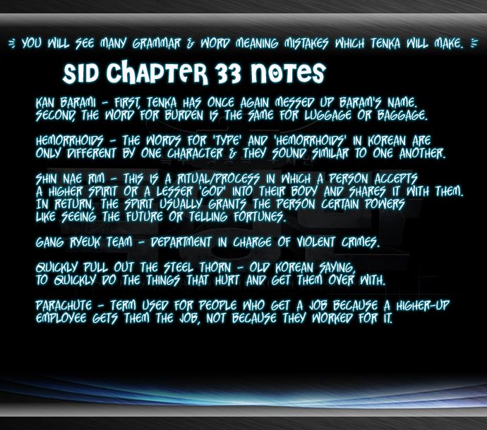 S. I. D. Chapter 33 1